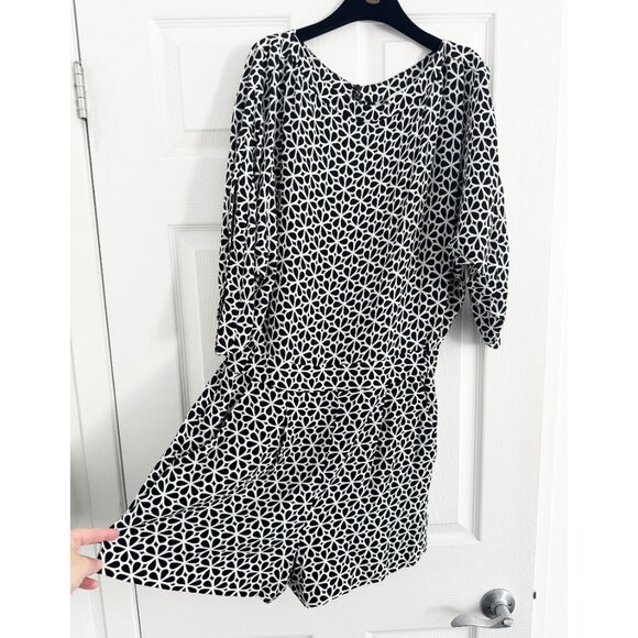 DVF "Soleil" Printed Crepe Romper, size 8 - Picture 4 of 12